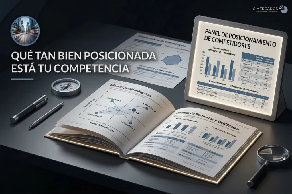 Análisis de la presencia y posicionamiento de negocios competidores dentro de una zona comercial