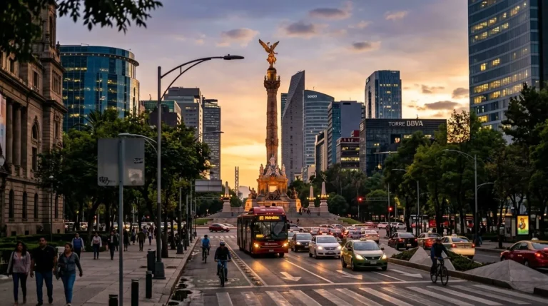 Vista de la Ciudad de México, uno de los principales centros de negocios rentables en México