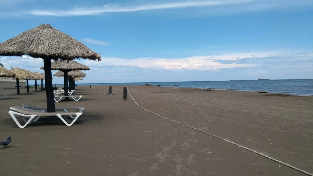 Zona turística de playa en Veracruz México